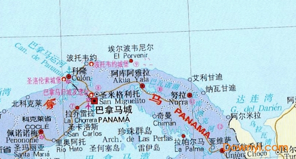 巴拿马中文版地图 截图0