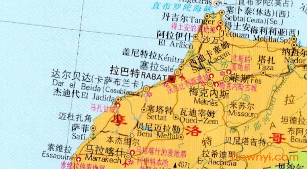 摩洛哥地图中文版 截图1