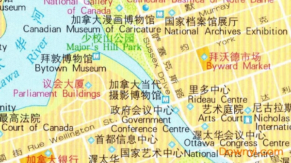加拿大渥太华地图高清版 0