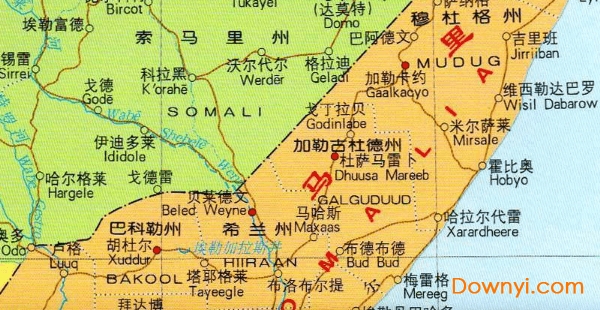 非洲索马里地图高清版 截图1