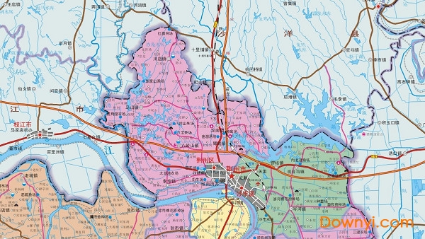 湖北荆州地图全图 中文免费版0