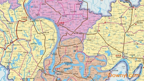 湖北荆州地图高清版