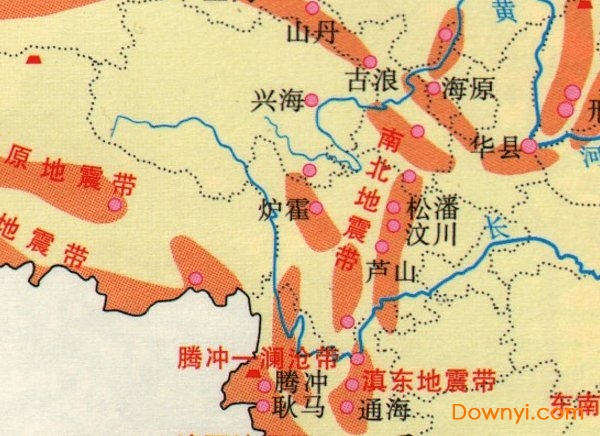 中国地震板块分布图最新版  0