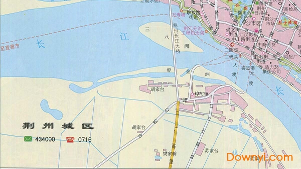 荆州城区地图高清版