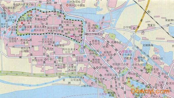 湖北荆州城区地图免费版 中文版0
