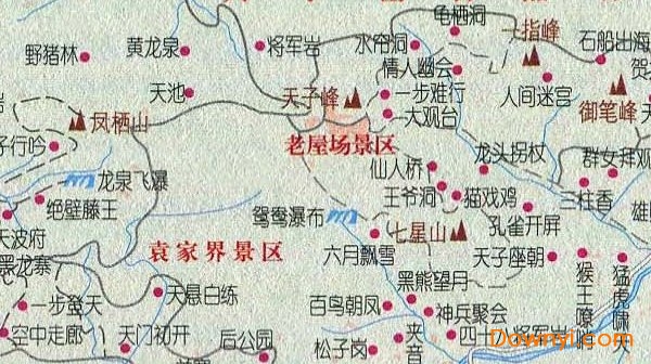 武陵源景区地图