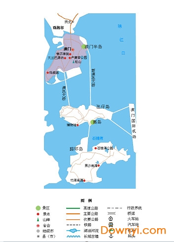 澳门旅游地图简图 免费版0