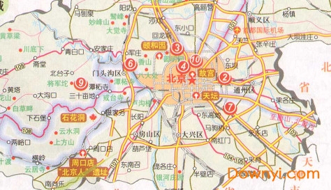 北京旅游地图全图 免费版 1
