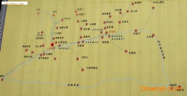 上里古镇旅游地图 1