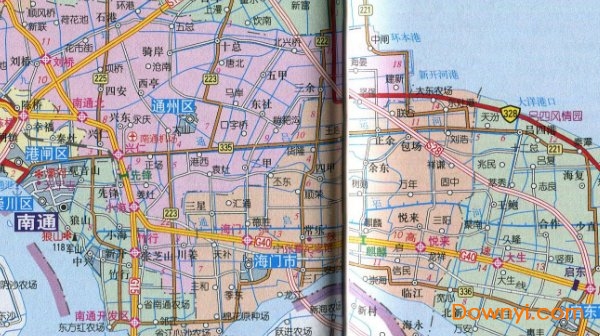江苏南通市地图 大图版0
