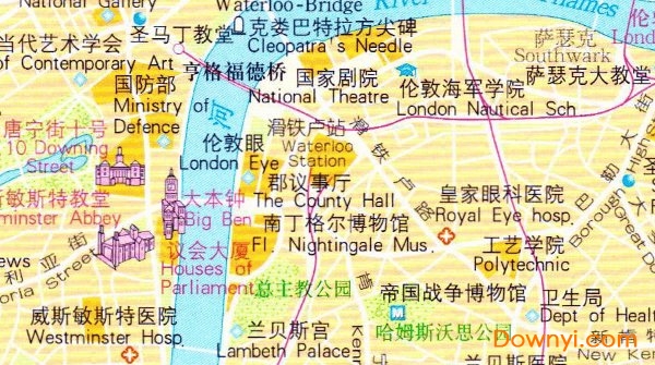 伦敦旅游地图高清版 0