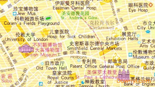 伦敦旅游地图高清版 1