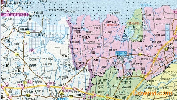 山东东营地图高清版 中文版0