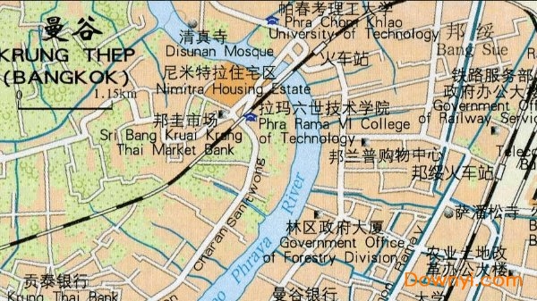 曼谷旅游地图高清版 1