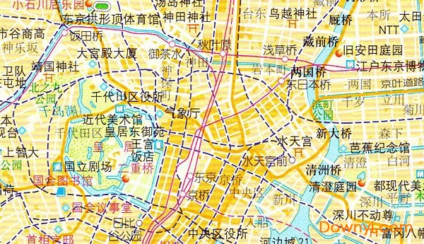 东京旅游地图高清版 1