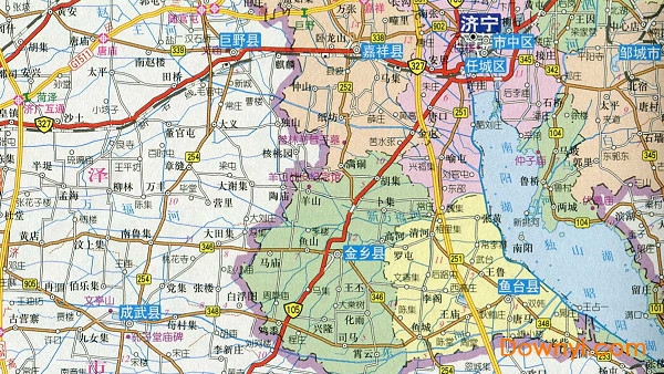 济宁市地图全图
