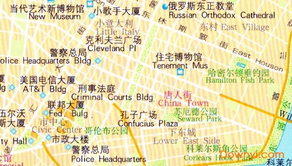 纽约地图高清中文版 电子版0