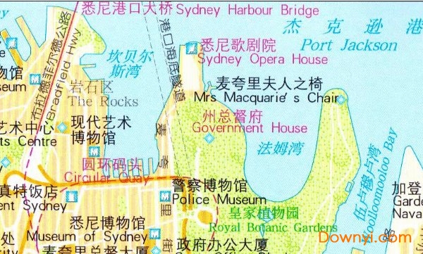 澳大利亚悉尼旅游地图 高清版0