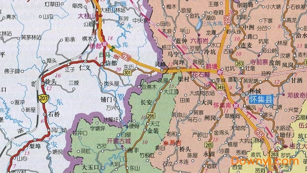 广东肇庆地图全图 最新免费版1