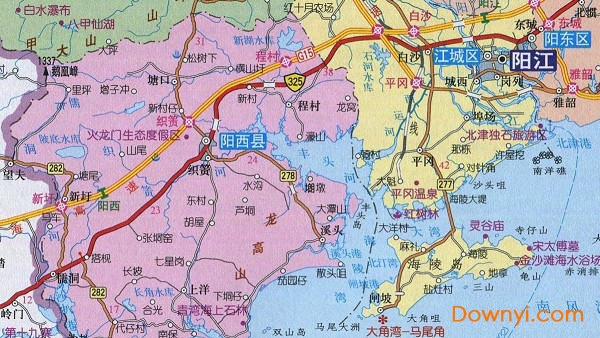 广东省阳江地图全图 最新免费版0
