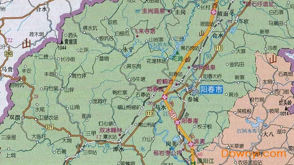 阳江市地图高清版大图