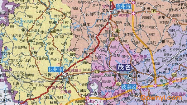茂名地图高清版