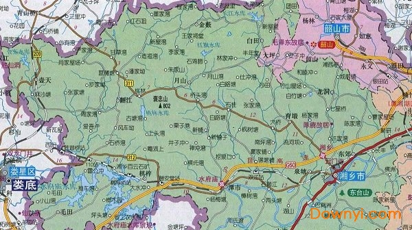 湖南湘潭地图 高清版0