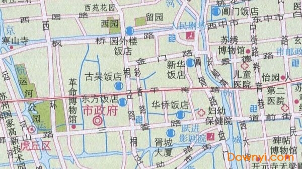 蘇州旅游地圖高清大圖  1