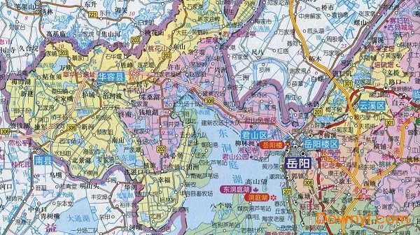 湖南岳阳地图 高清版1