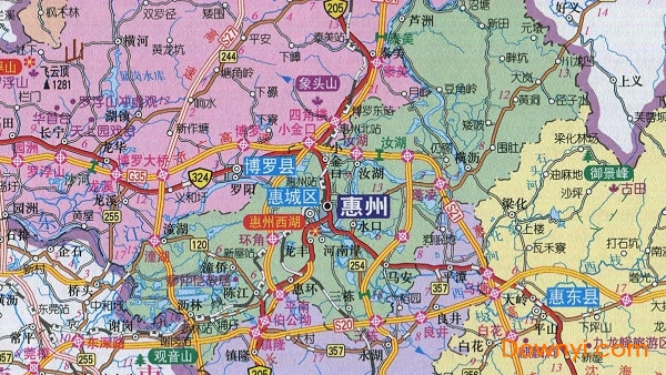 广东惠州市地图全图
