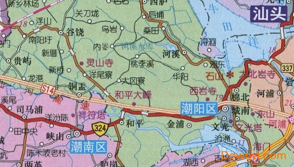 汕头市地图全图 1