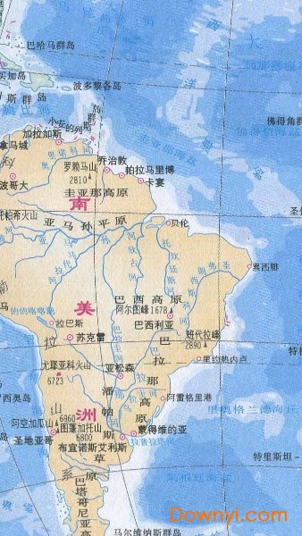 大西洋地图中文版大图 截图0