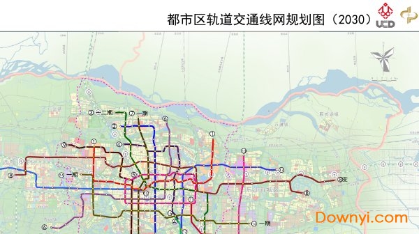 郑州地铁规划图高清版 0