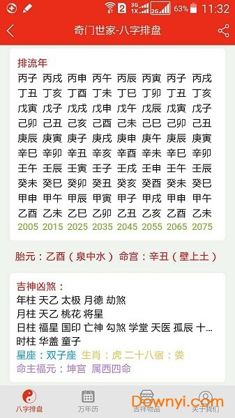 四柱八字排盤軟件 截圖1