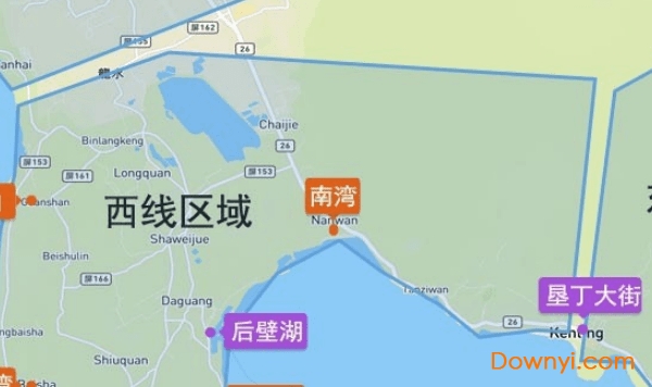 台湾垦丁地图高清版 0