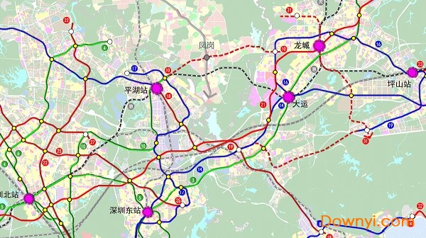 深圳地铁规划图2021终极版 0