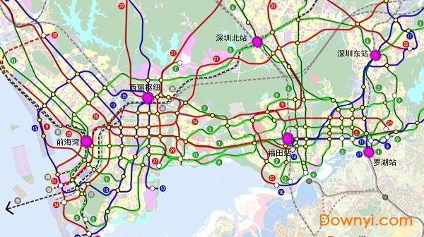 深圳地铁规划图高清版