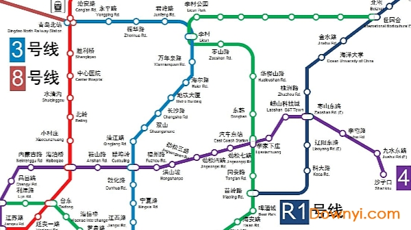 青岛地铁规划图高清版