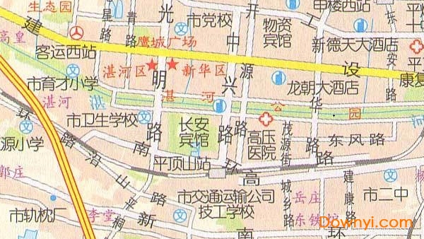 平頂山市區高清地圖