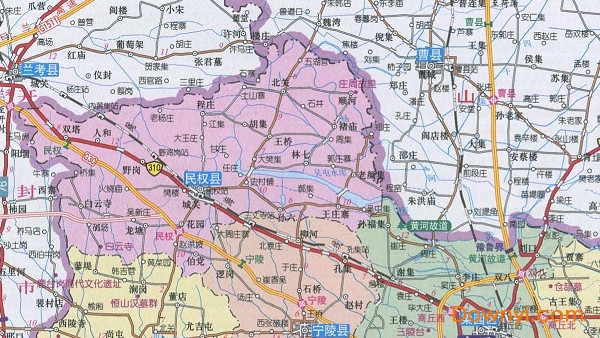 河南商丘地图全图高清版 中文免费版 0