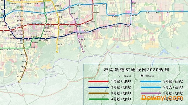 济南地铁规划图高清版 0