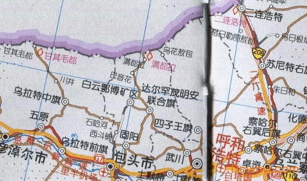内蒙古交通地图高清版 最新版0