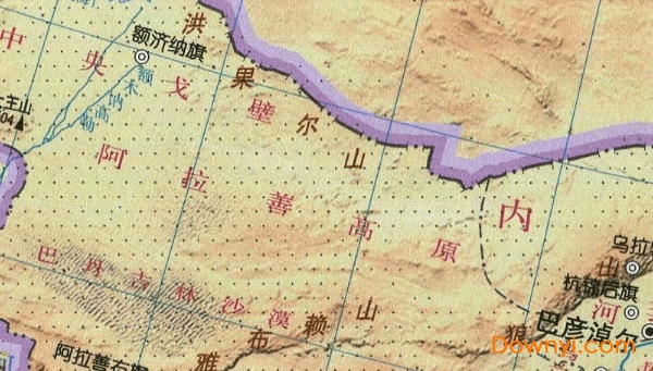 内蒙古地形图全图 免费版1