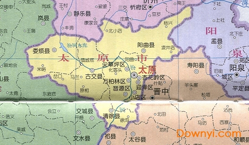 山西省地图高清版
