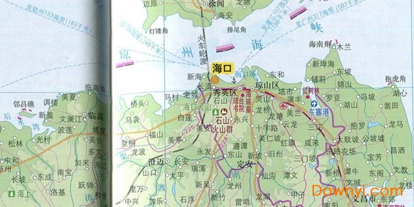 海南省地图高清版 免费版1