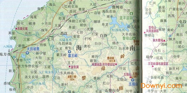 海南省地图高清版 免费版2