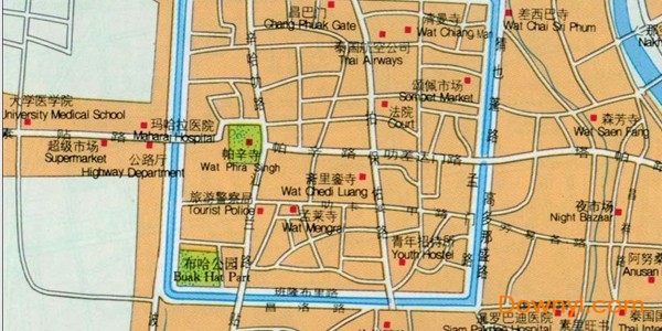 清迈旅游地图中文版 免费版2