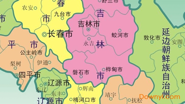 吉林省行政地图高清版免费版