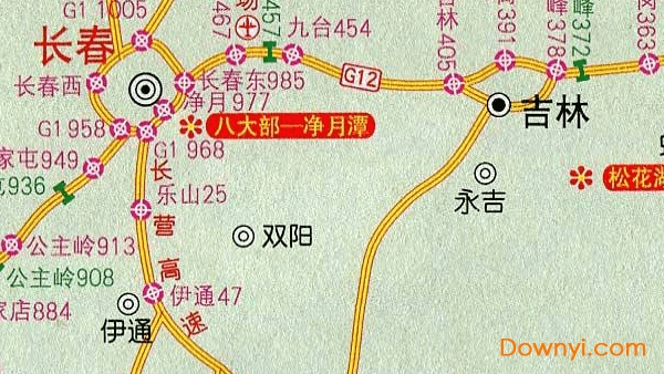 吉林省高速公路地图高清版 免费版0