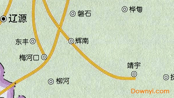 吉林省高速公路地图高清版 免费版1